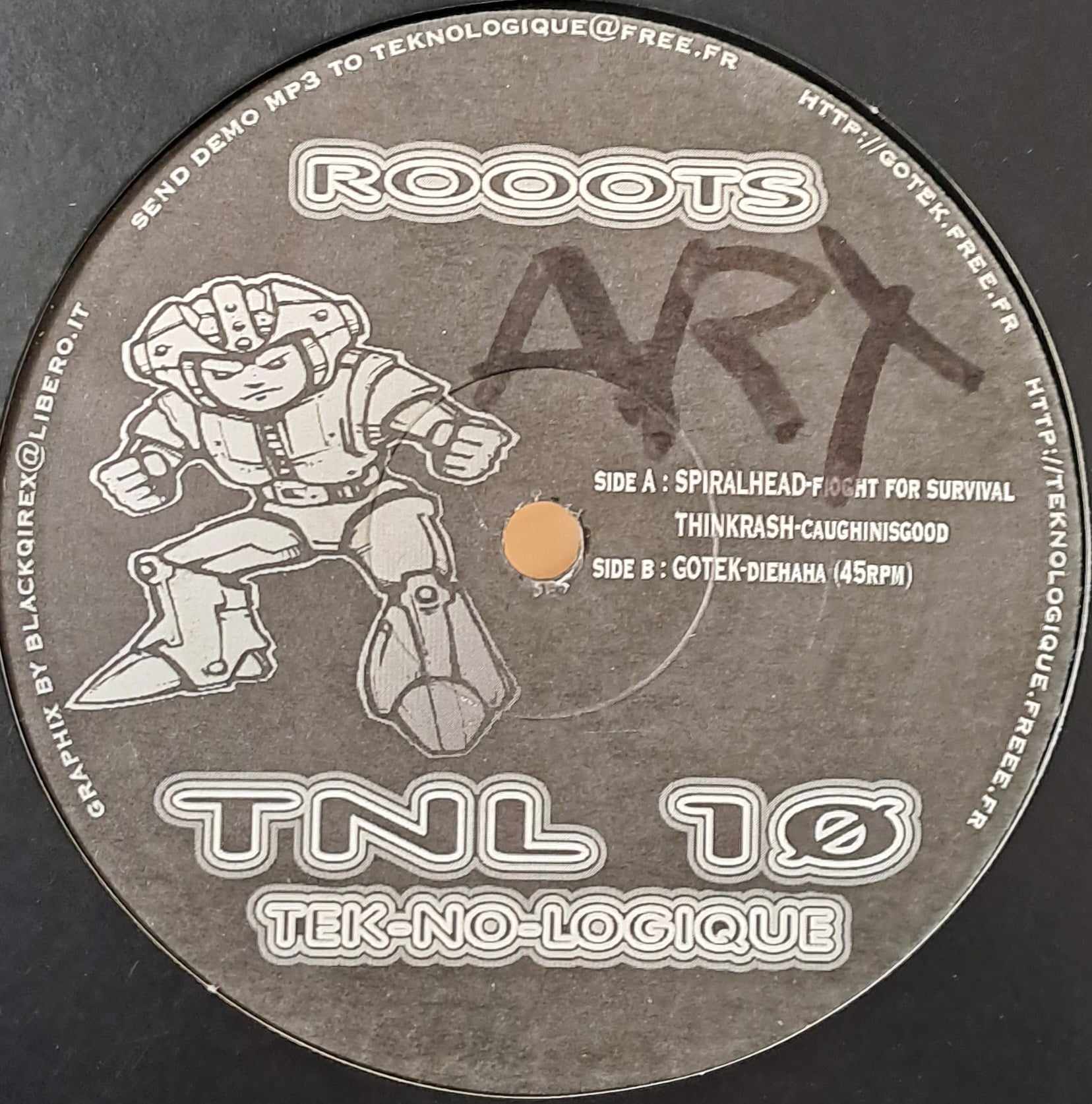 Tek No Logique 10 - vinyle freetekno